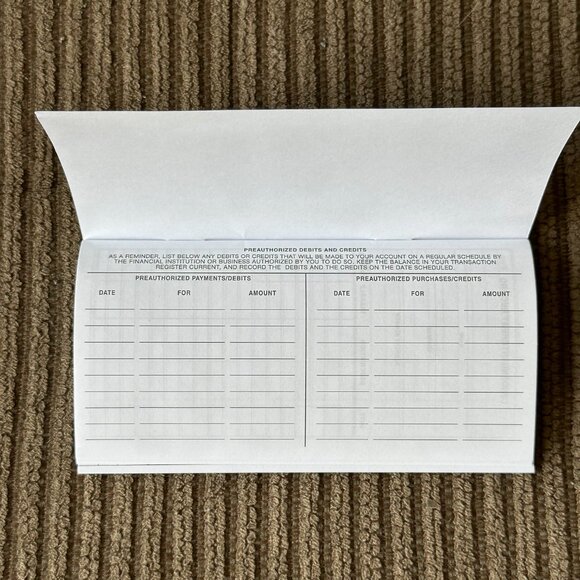 Checkbook Transaction Register 2025 2026 2027 Calendar Check Book Register - Picture 3 of 5